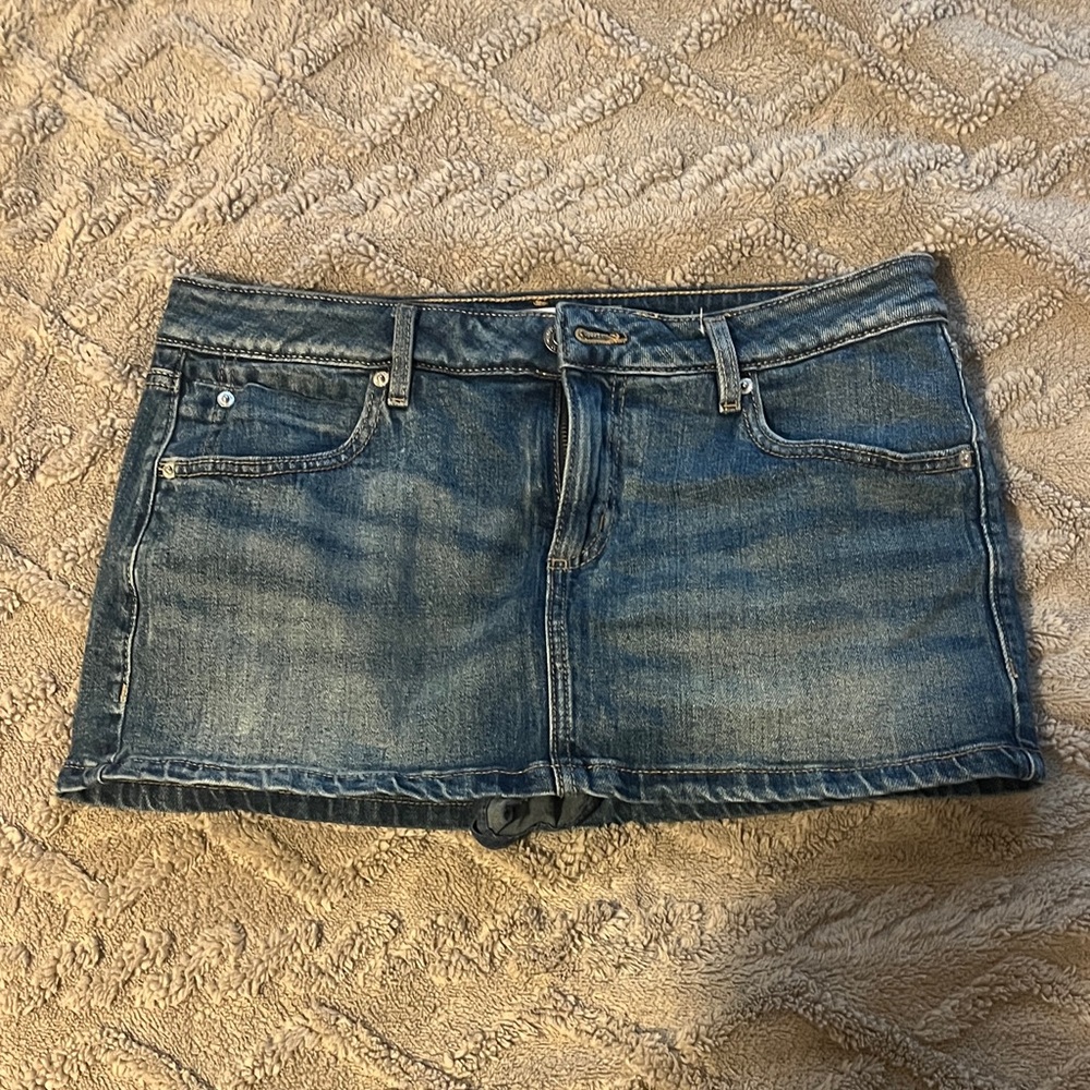 Garage Denim Mini Skirt